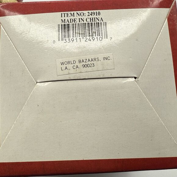 Vtg Musical Revolving Santa 7” Windsor Collection Roly Poly Video Works Wind 90s - Picture 10 of 12